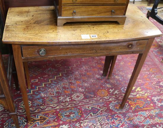 A George III mahogany side table width 83cm